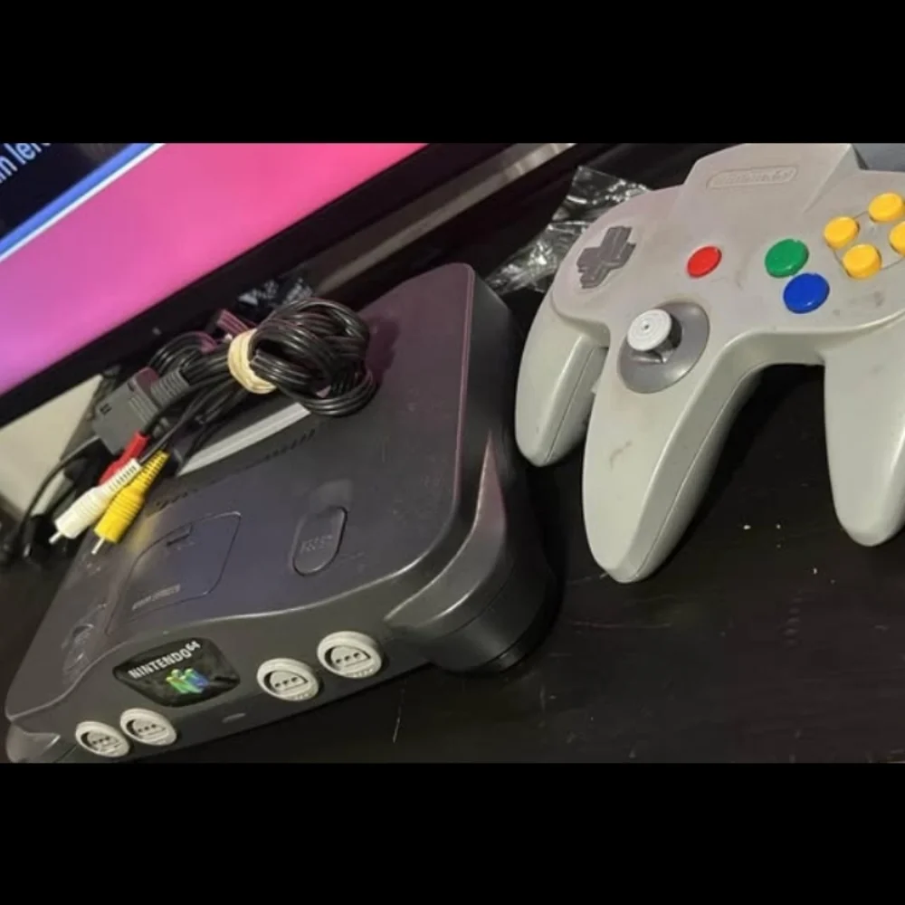 Nintendo Console with Gray Controller